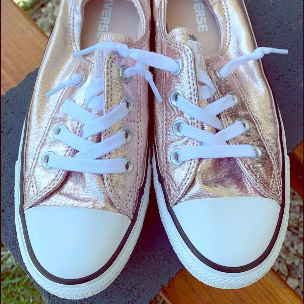Converse All Star Rose Gold Metallic Low Top